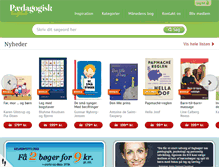 Tablet Screenshot of paedagogiskbogklub.dk